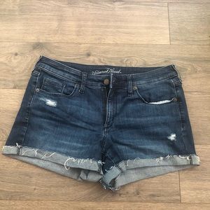 Mid Rise Jean Shorts